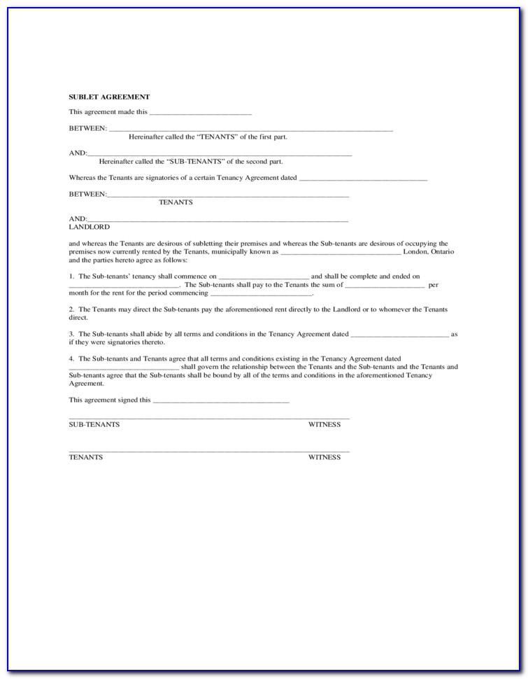 Simple Lease Agreement Template South Africa