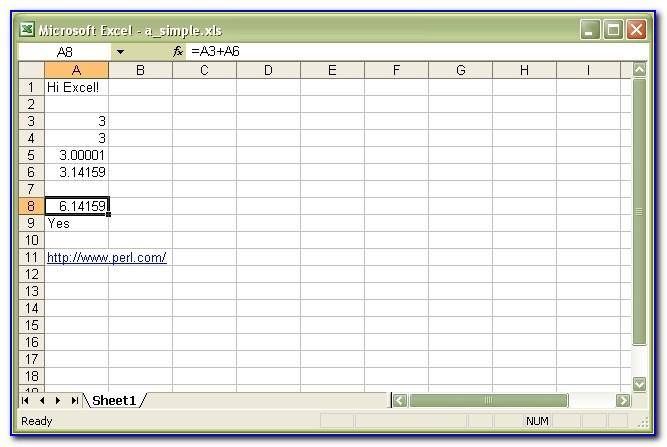 Simple Pl Template Excel