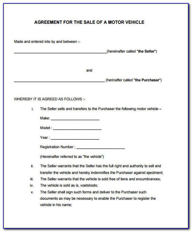 Simple Purchase Agreement Template