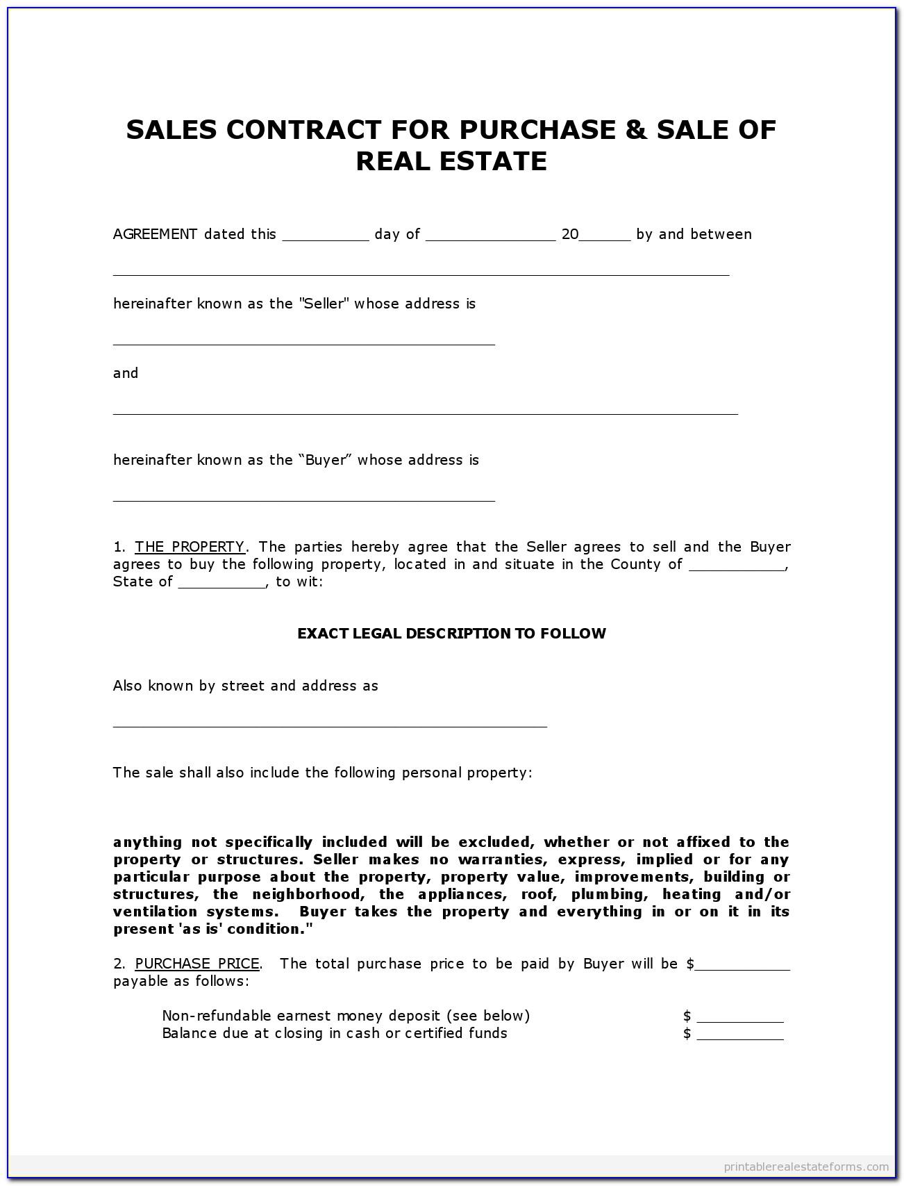 Simple Sales Agreement Template South Africa