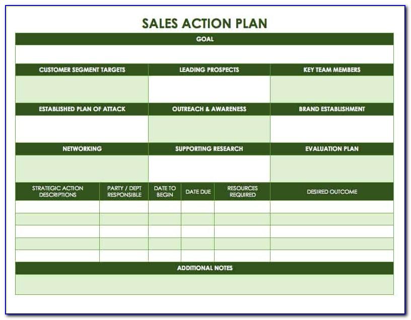 Simple Sales Plan Template Excel