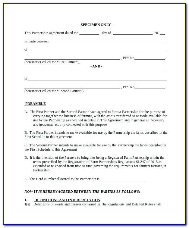Simple Separation Agreement Template Ontario