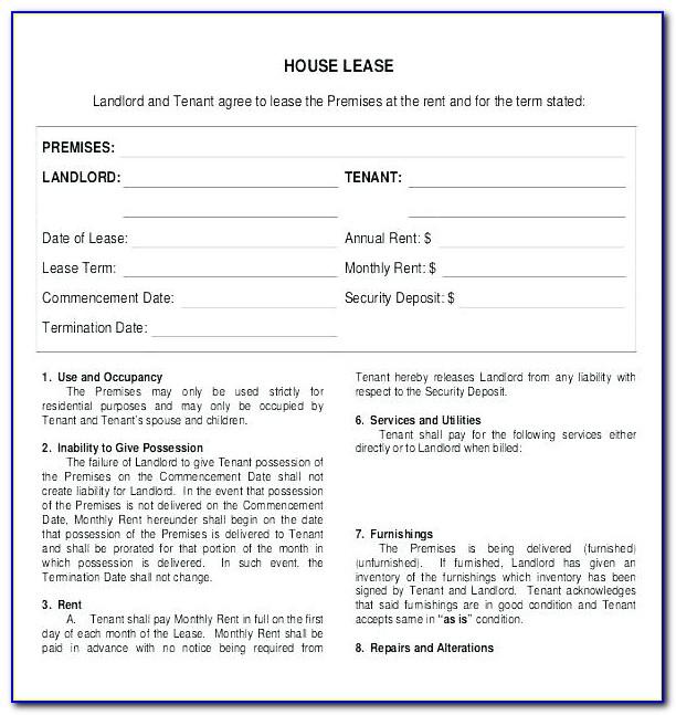 Simple Tenancy Agreement Template Free Download