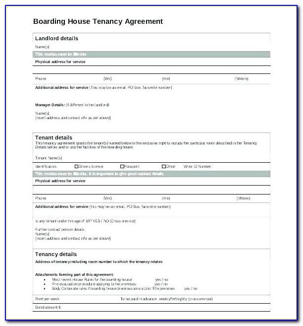 Simple Tenancy Agreement Template Malaysia