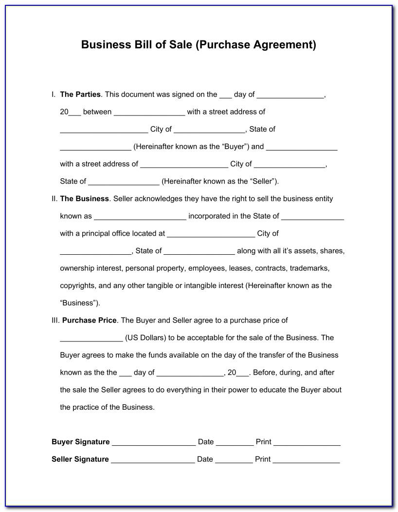 Small Business Contract Doc