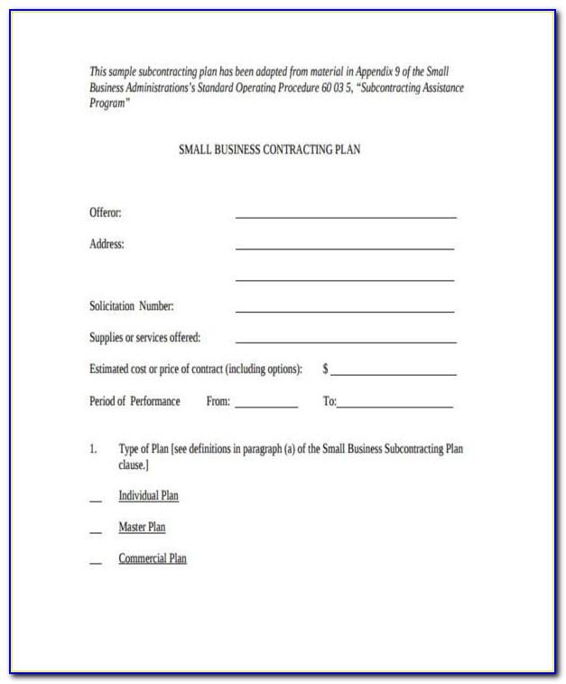 Small Business Contract Forms