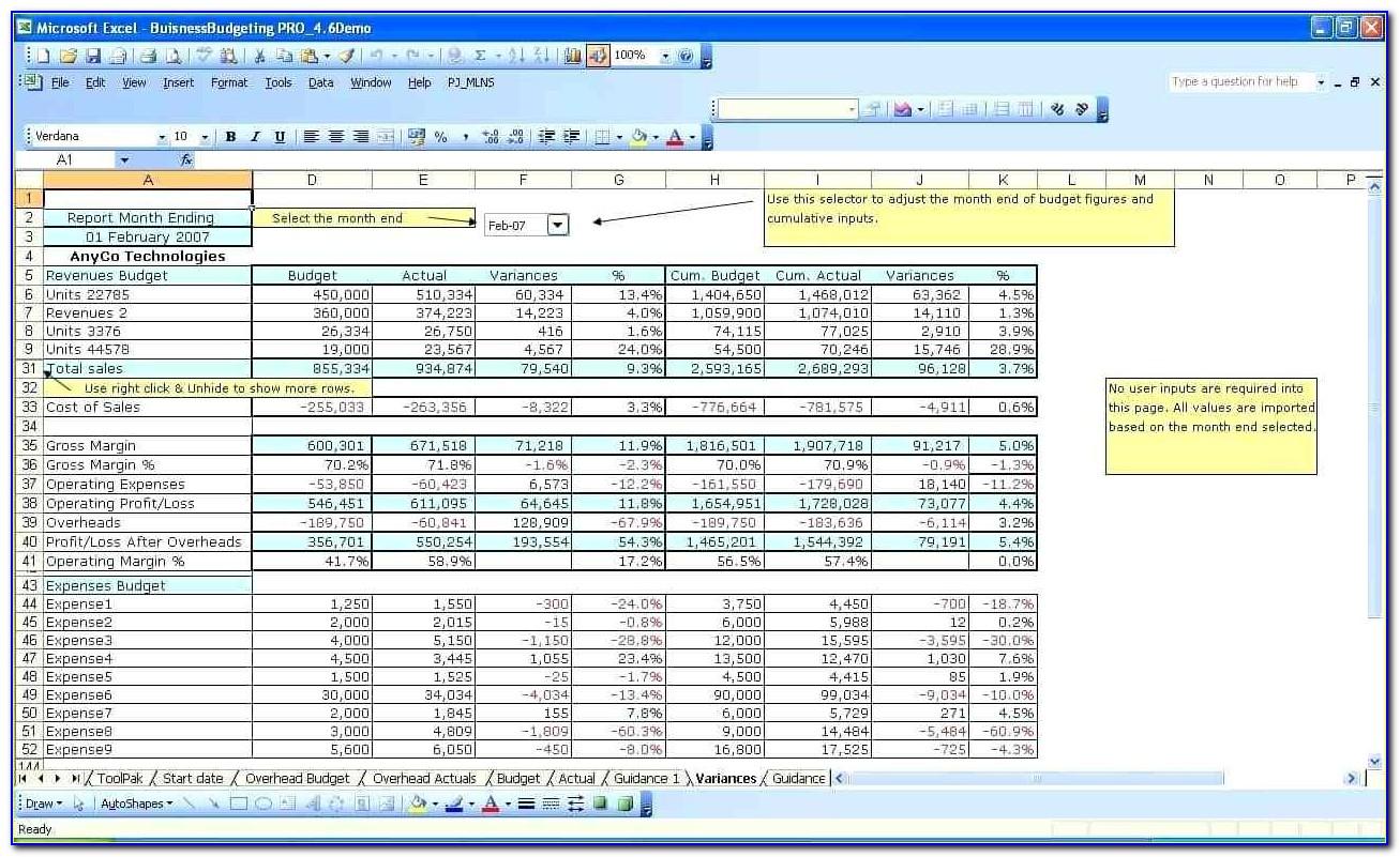 Small Business Excel Expense Spreadsheet