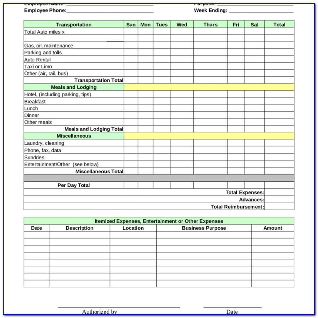Small Business Expense Policy Template Uk