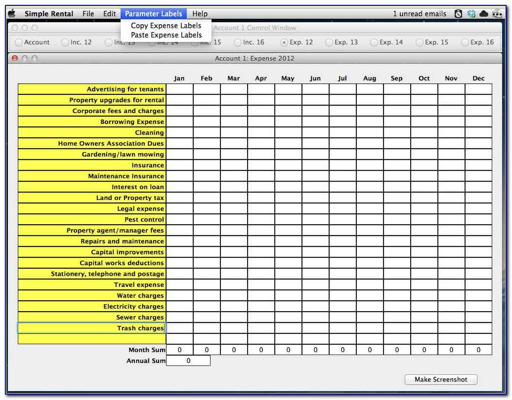 Small Business Monthly Expense Report Template