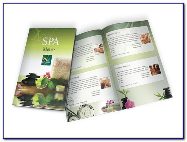 Spa Menu Of Services Template