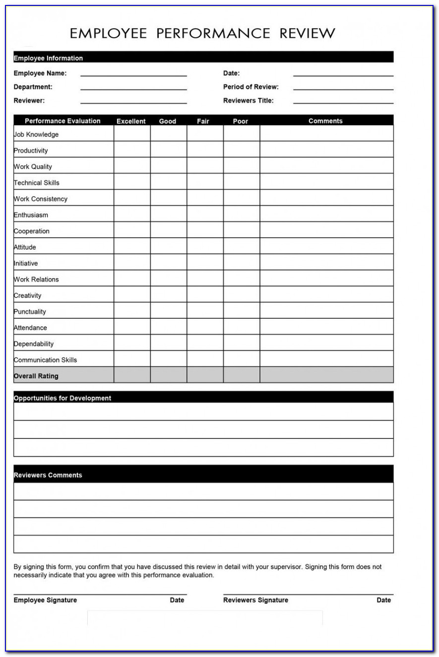 Staff Appraisal Report Examples