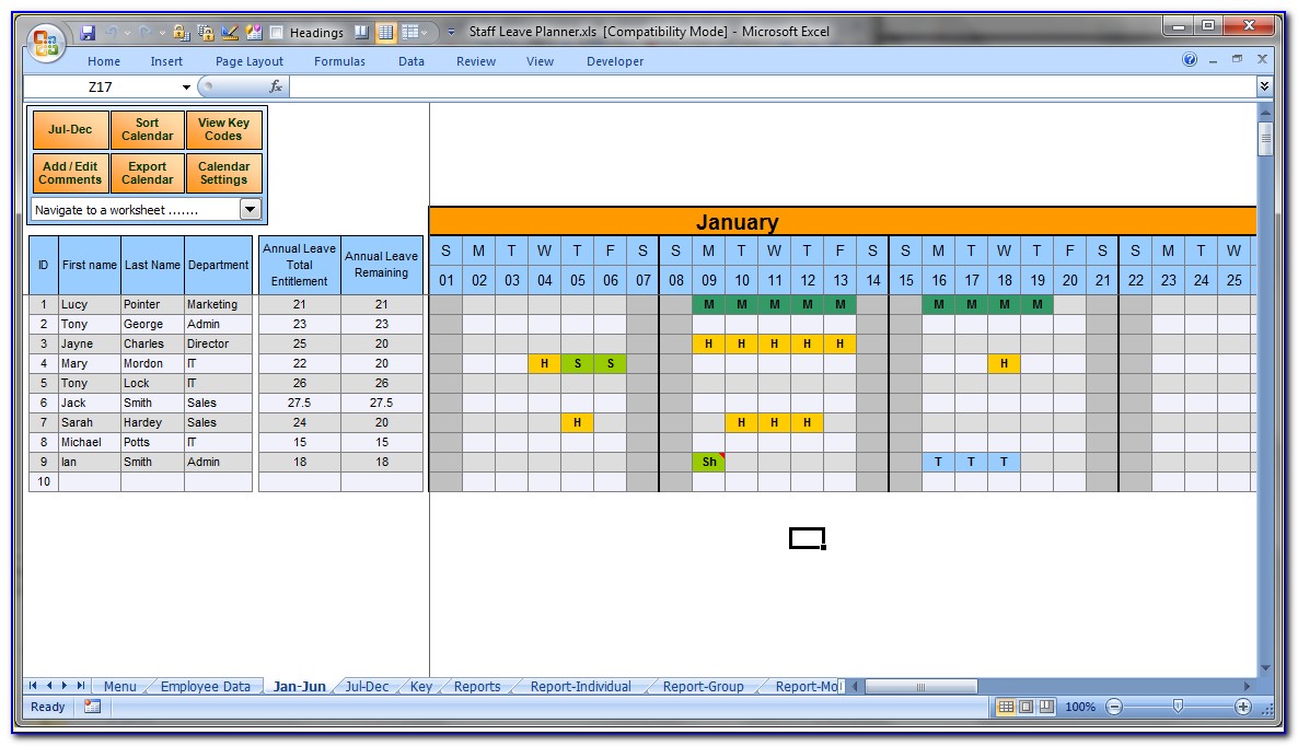 Staff Capacity Planning Template Excel
