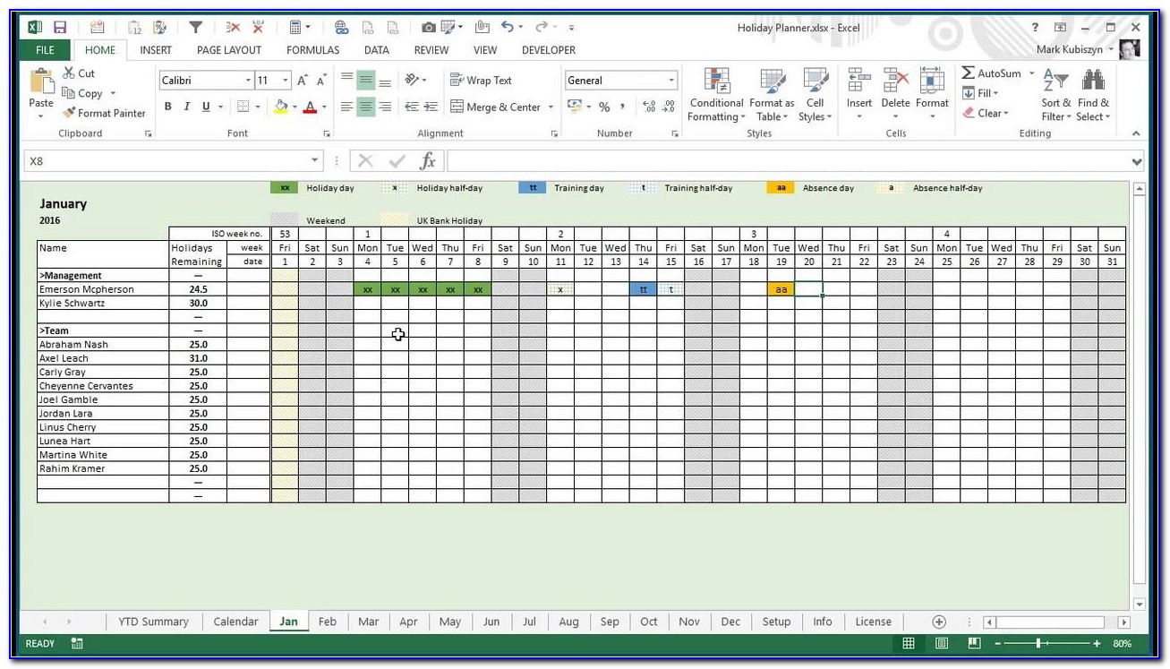 Staff Training Plan Template Excel