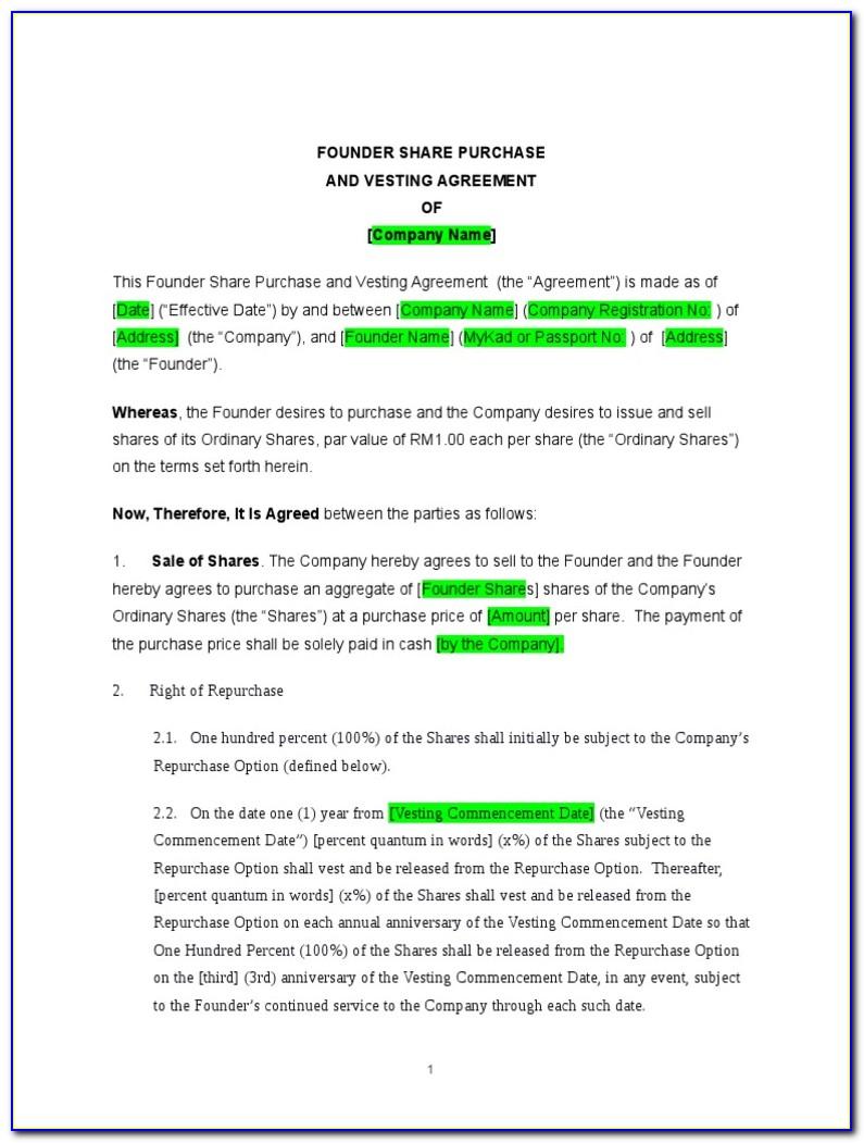 Stock Transfer Agreement Template Free