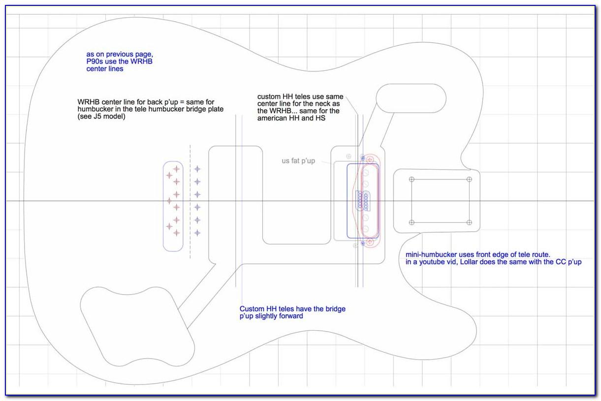 Strat Pickguard Routing Template