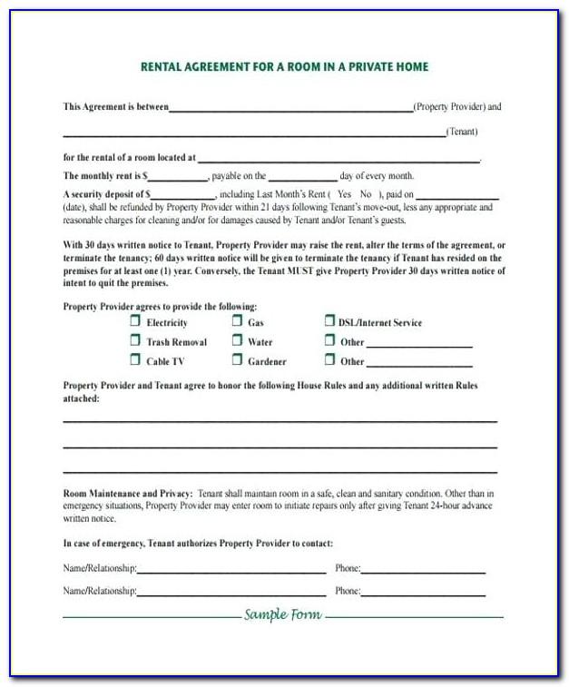 Sublease Contract Form Free Download