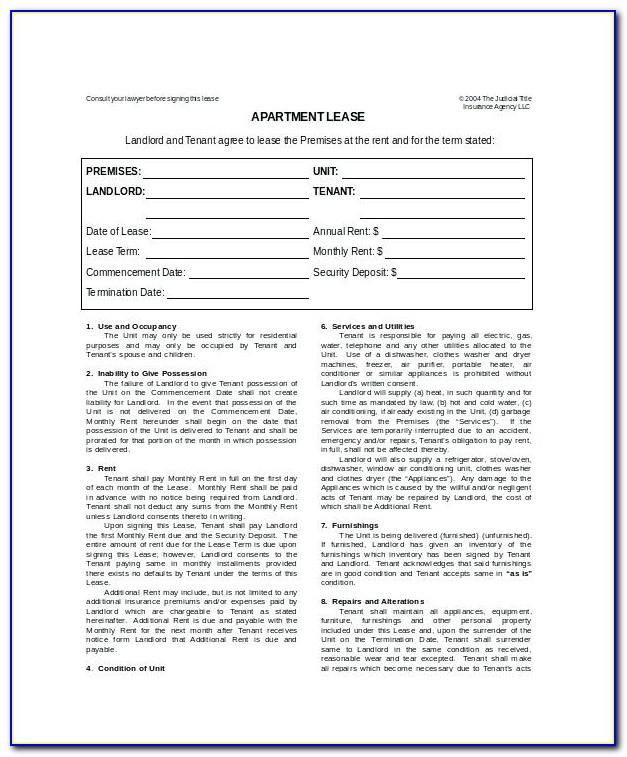 Sublet Contract Template Ontario
