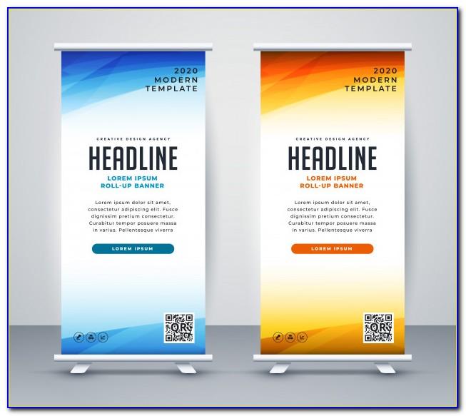 X Stand Banner Design Template