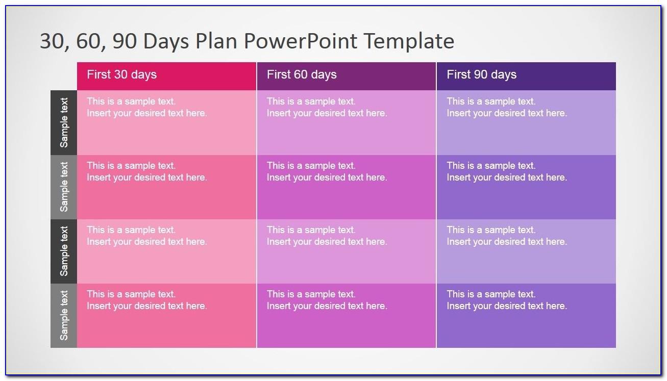 90 Day Sales Plan Powerpoint Template