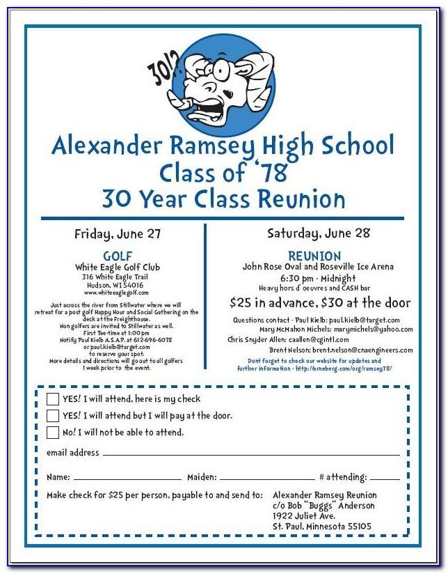 Class Reunion Flyer Templates Free
