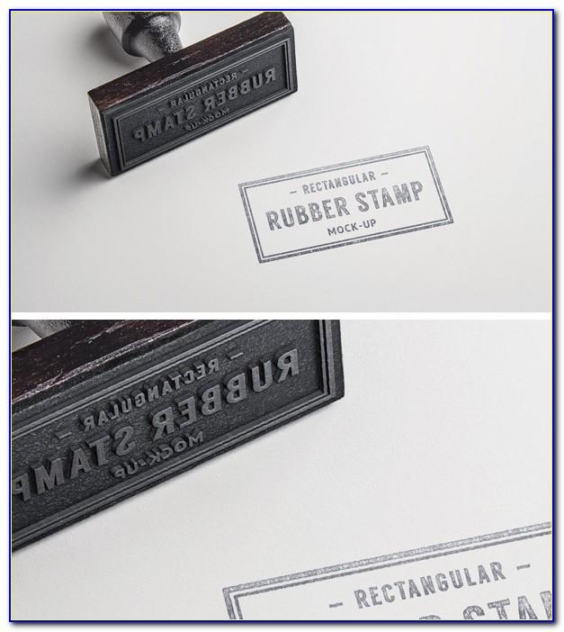 Company Rubber Stamp Psd Template