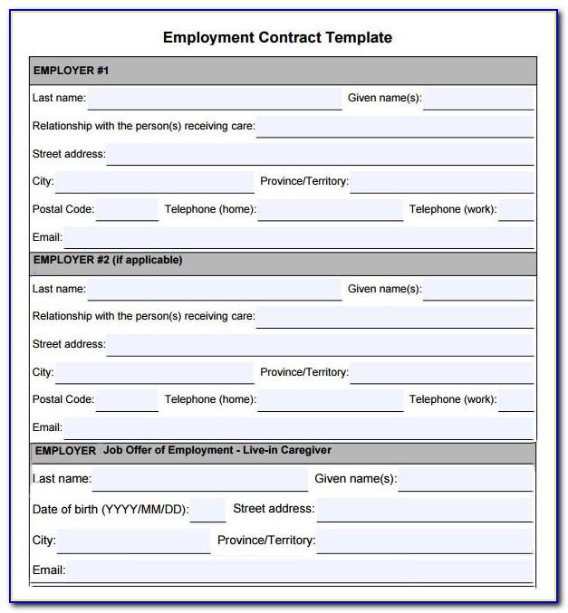 Employment Contract Template Free Australia