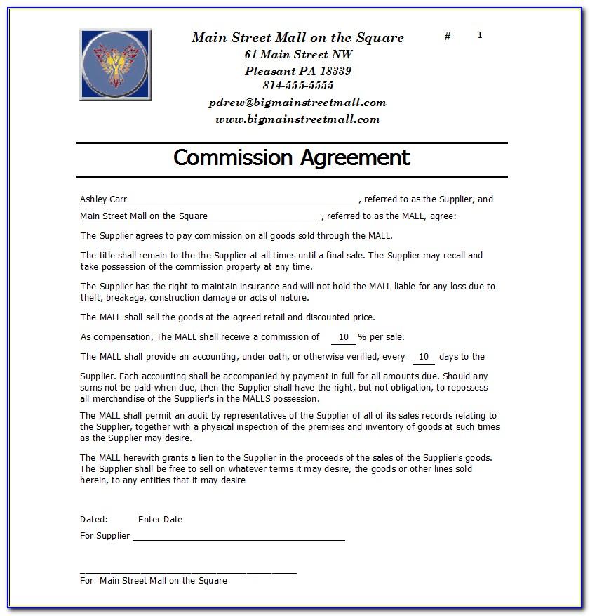 Equine Sales Commission Agreement Form