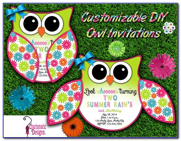 Free Printable Owl Invitation Templates