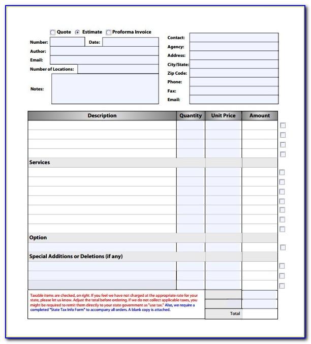 Free Roofing Estimate Template Excel
