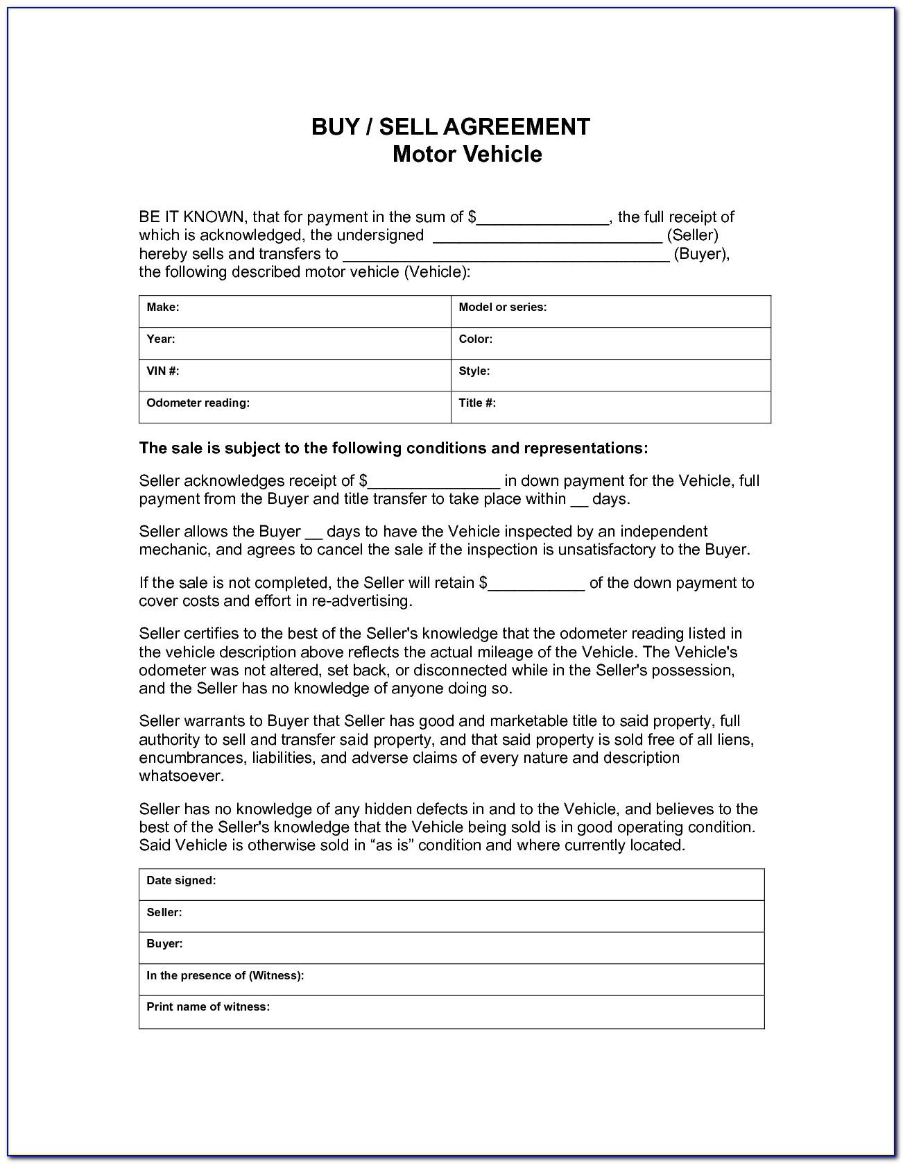 Free Sales Agreement Template Word