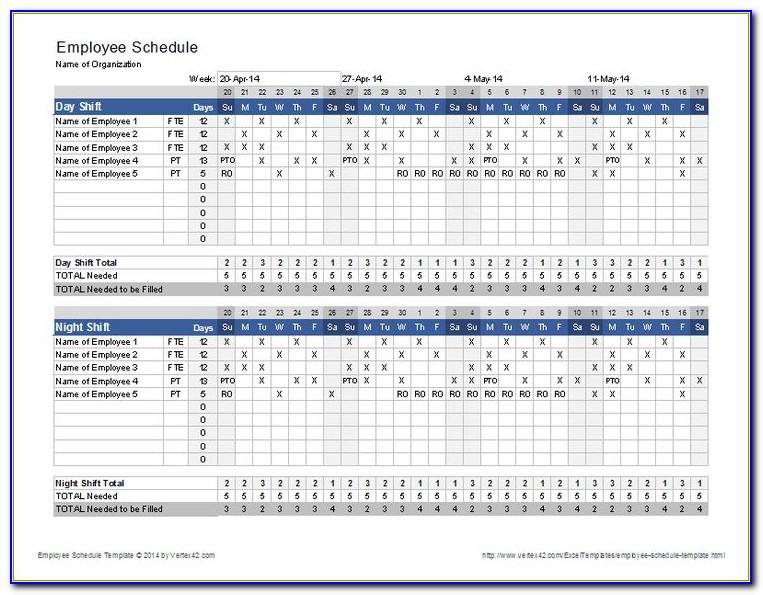 Healthcare Staff Scheduling Template