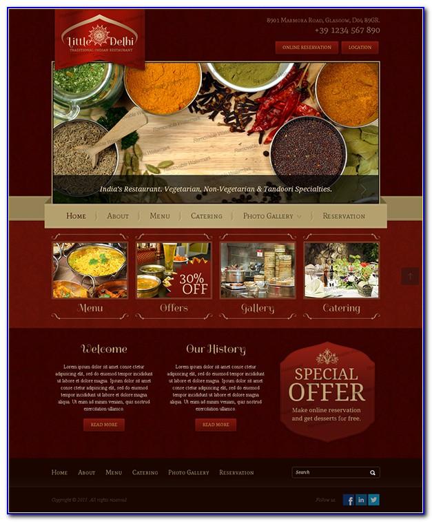 Indian Restaurant Website Templates Free Download Html With Css