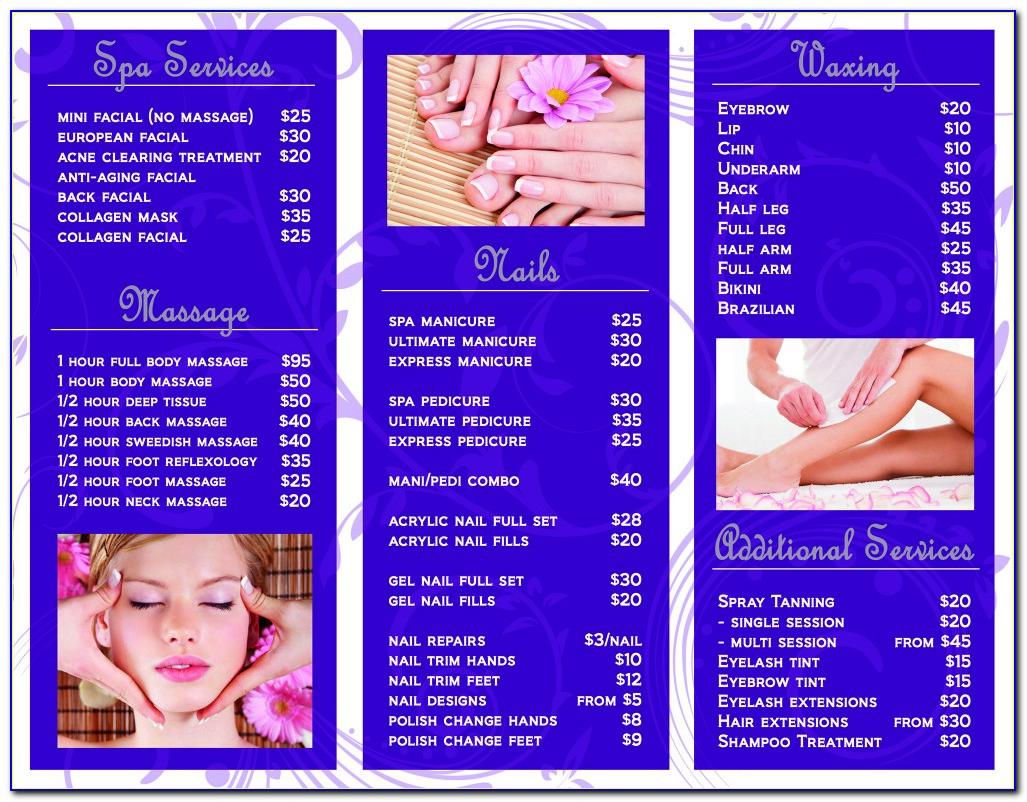 Nail Salon Brochure Templates Free