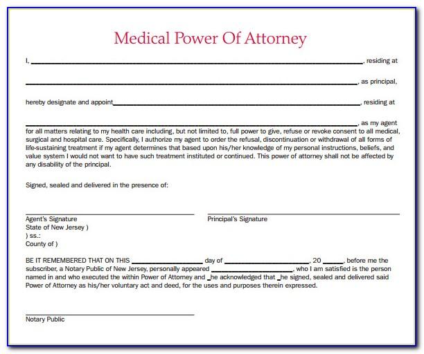 Power Of Attorney Form Florida Free Sample