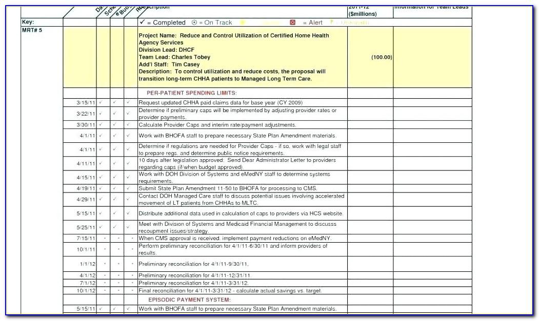 Project Management Budget Tracking Excel Template
