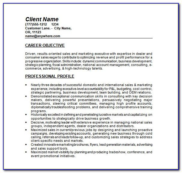 Regional Sales Manager Resume Examples