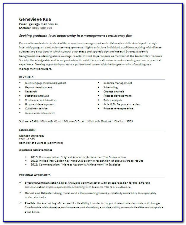 Resume Templates No Experience High School