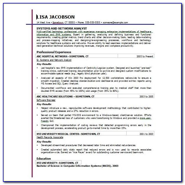 Resume Templates Word 2010 Download