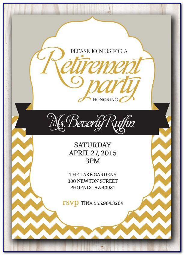Retirement Invitation Flyer Template