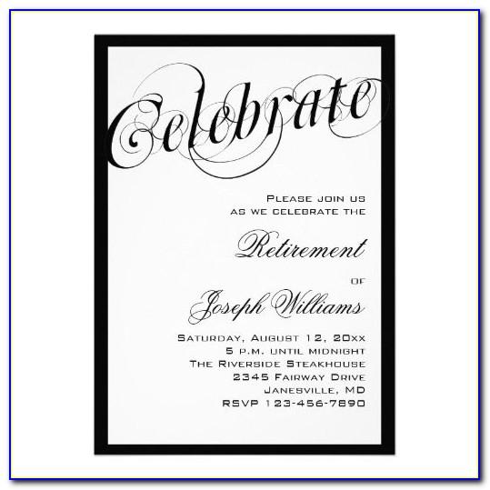 Retirement Party Flyer Template Word