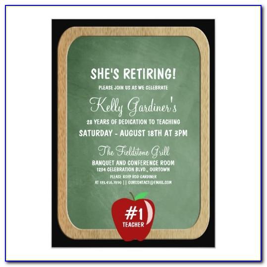 Retirement Party Invitation Template Word