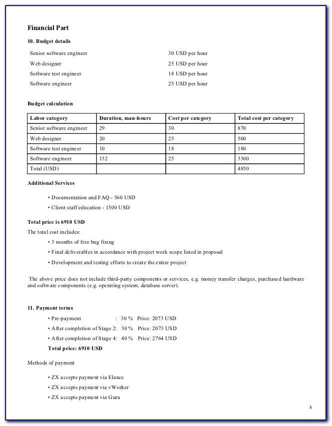 Rfp Evaluation Criteria Template Excel