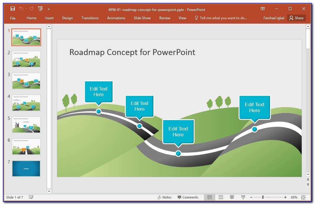 Roadmap Powerpoint Template Ppt