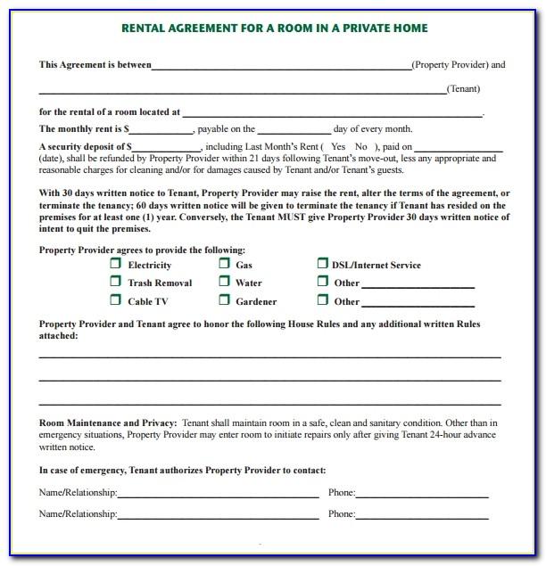 Roommate Lease Agreement Examples