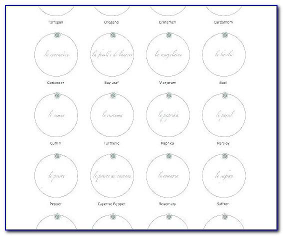Round Label Templates Download