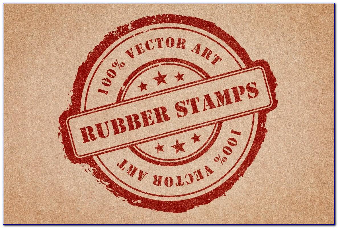 Rubber Stamp Design Template Psd