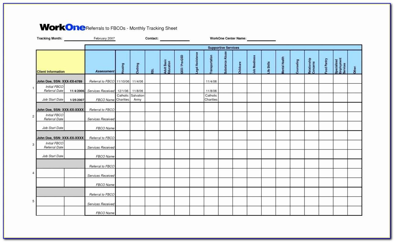 Sales Call Tracking Sheet Template