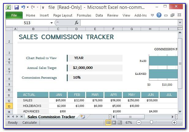 Sales Commission Plan Template Excel