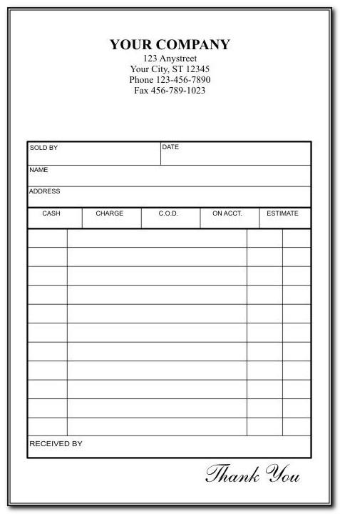 Sales Invoice Template Excel Free Download