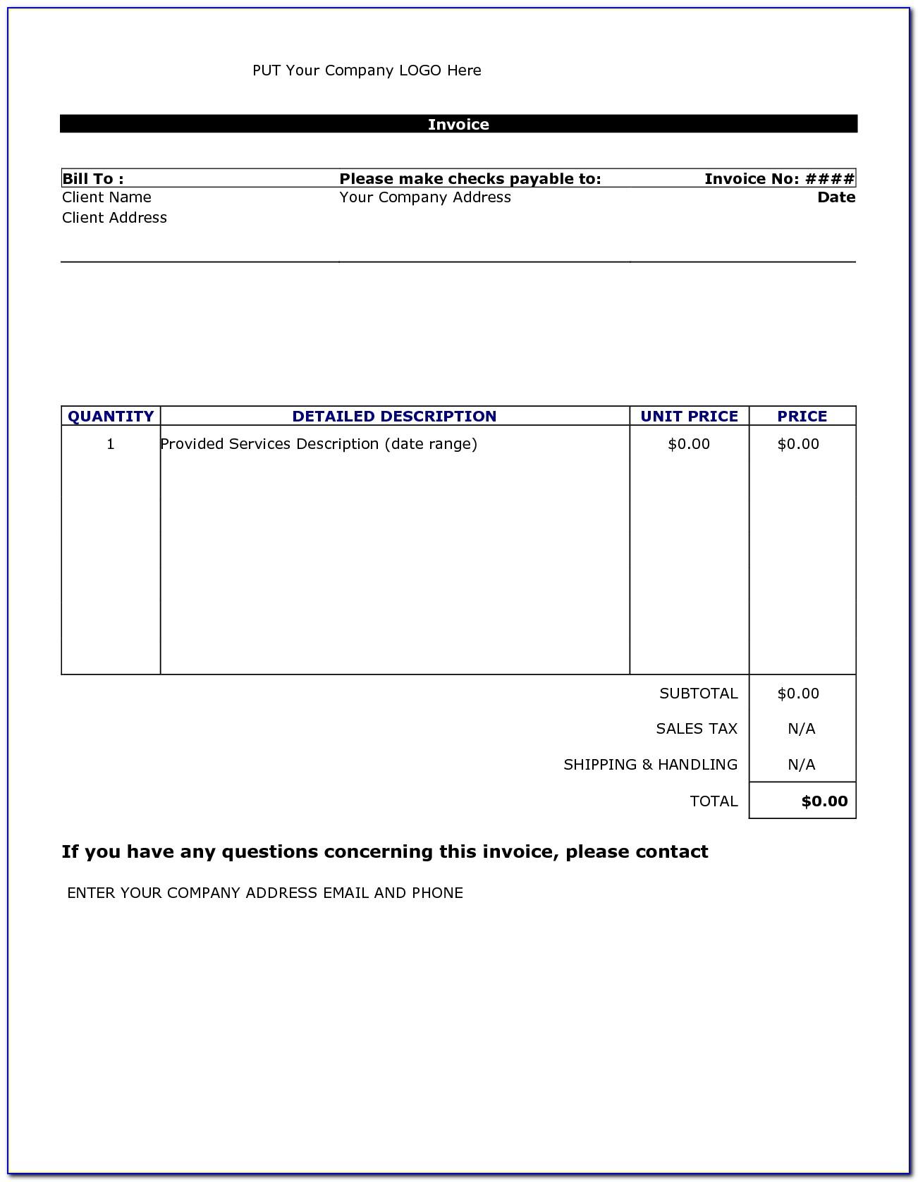 Sales Invoice Template Excel Philippines